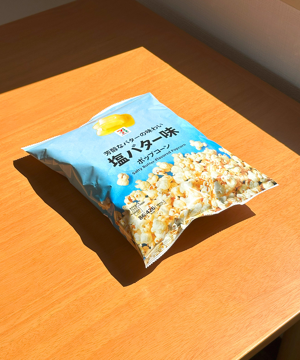 세븐일레븐 팝콘 소금버터맛 75g 편의점 일본 간식
