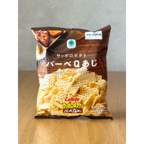 일본 간식 패밀리마트 삿포로 포테이토 바베큐맛 64g 편의점 과자 감자칩