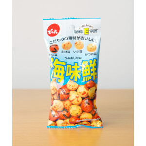덴로쿠 우미아지센 41g 오징어 땅콩 일본 안주 과자