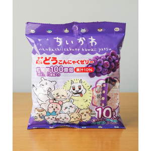 일본 젤리 요코오 치이카와 곤약젤리 포도맛 10개입