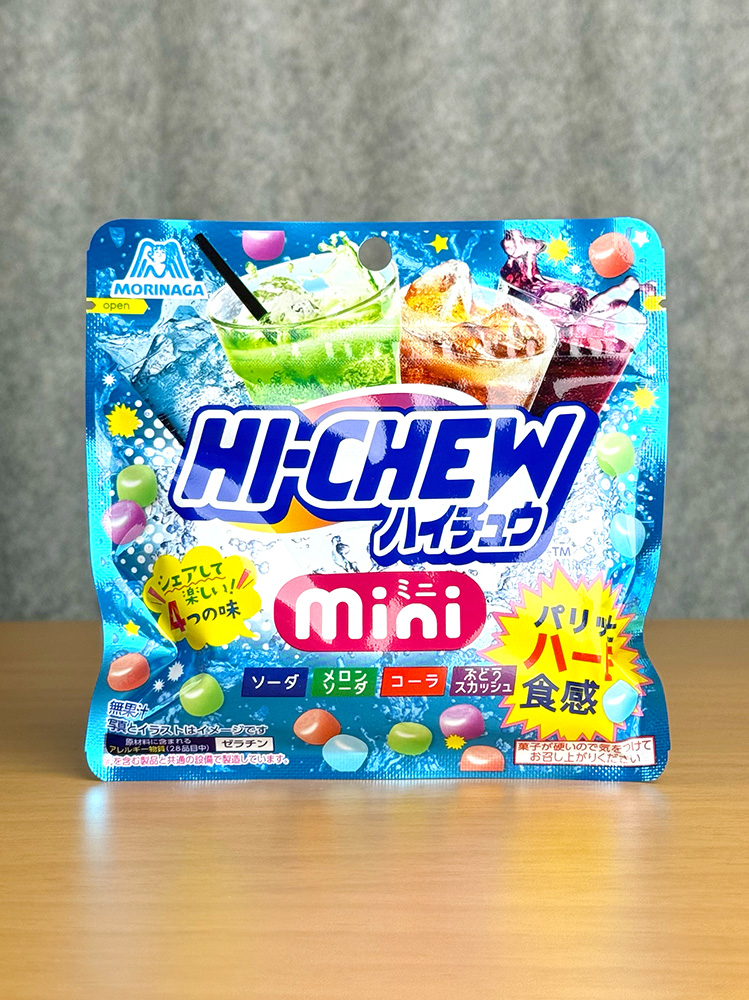 [ 모리나가 ] 하이츄 미니 파우치 60g / 네 가지 맛 하이츄 파우치 / 일본 젤리