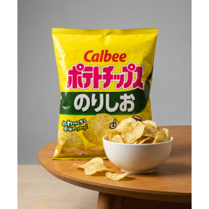 일본 가루비 포테이토칩 간식 김소금맛, 55g, 1개