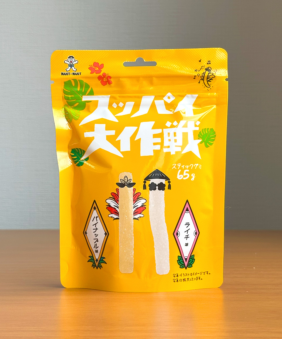 일본 젤리 왕왕재팬 슷파이 대작전 파인애플 / 리치, 65g, 1개