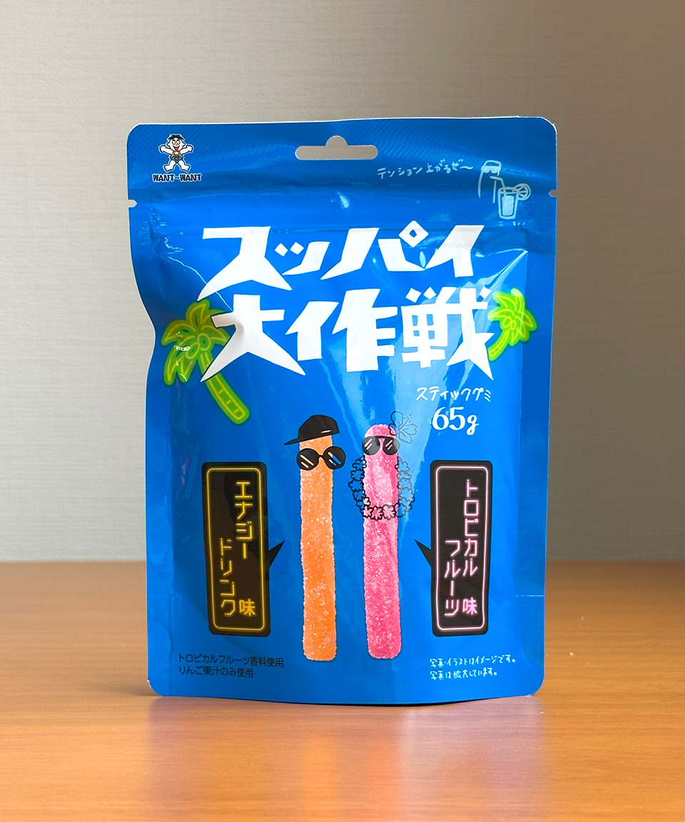 일본 젤리 왕왕재팬 슷파이 대작전 에너지 드링크 / 트로피칼, 65g, 1개