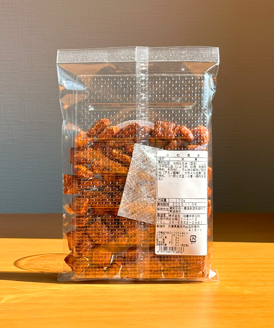 일본 센베이 호젠지아라레 코츠부 오니이와 170g