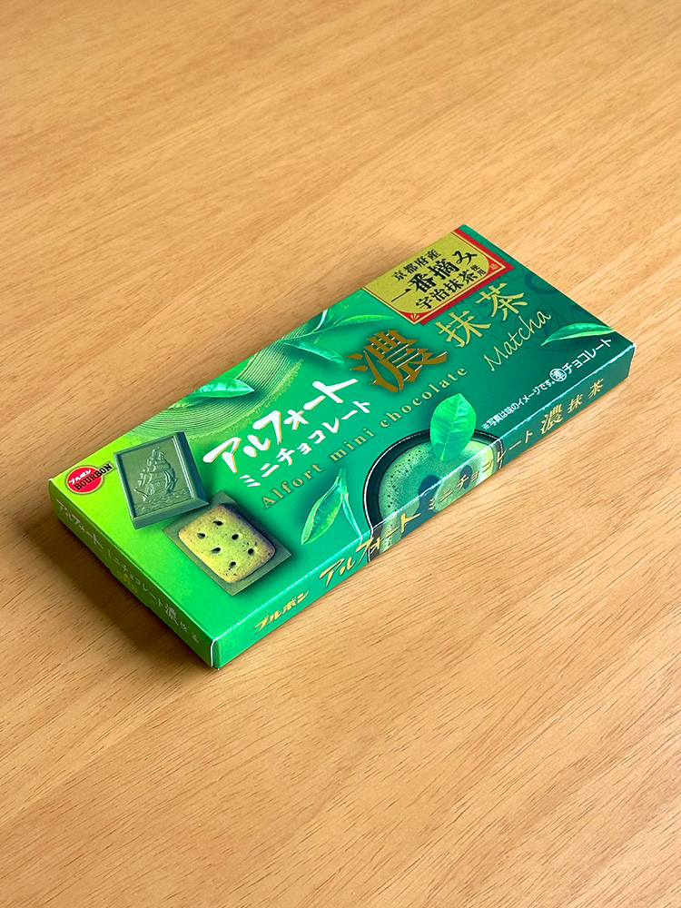 일본 부르봉 알포트 미니 초콜릿 진한 말차, 60g, 1개