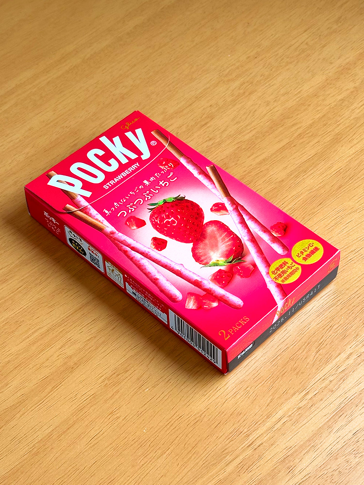 일본 빼빼로 글리코 포키 츠부츠부 딸기, 55g, 1개