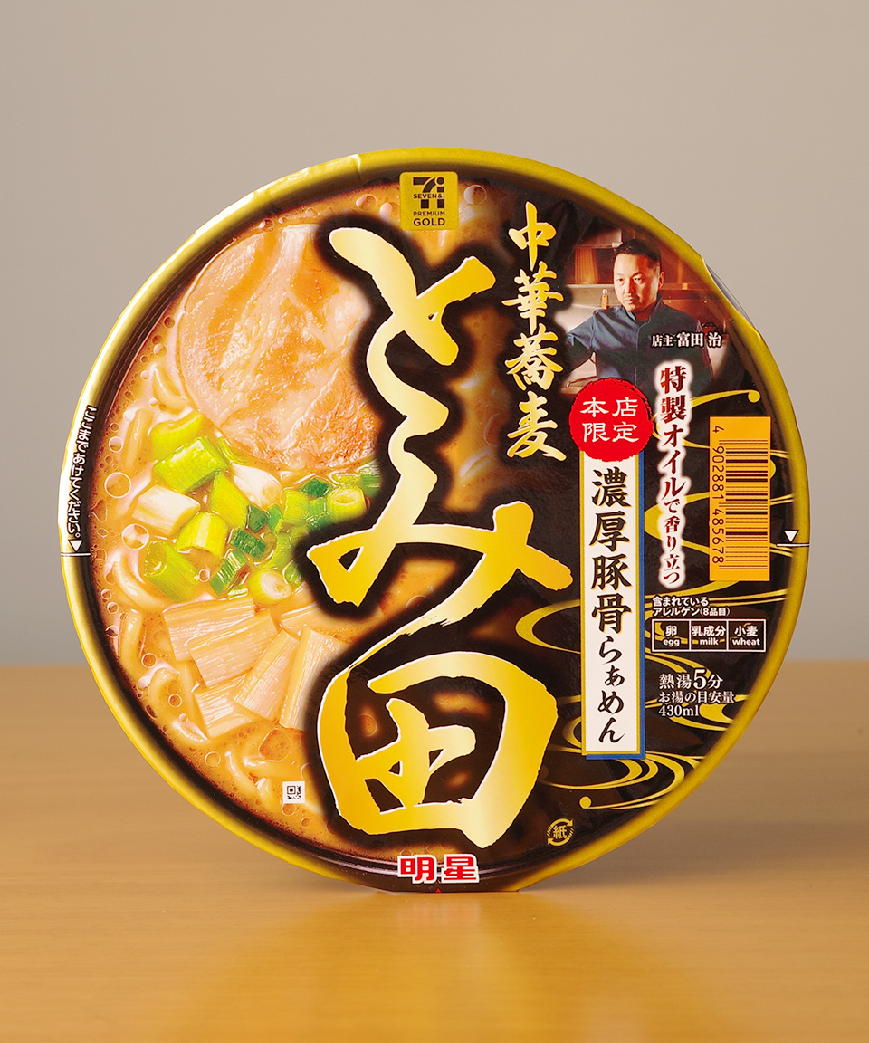 일본 컵라면 세븐일레븐 중화소바 토미다, 138g, 1개