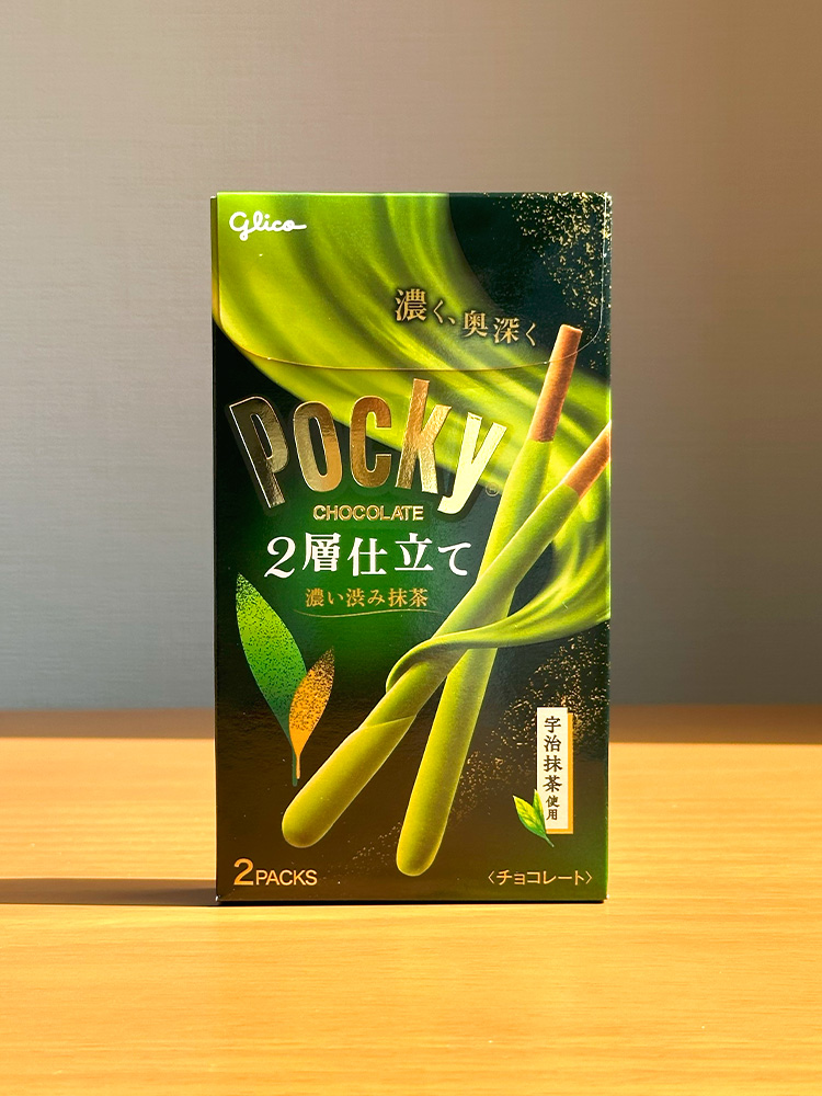 일본 빼빼로 글리코 포키 진하고 떫은 말차, 52g, 1개