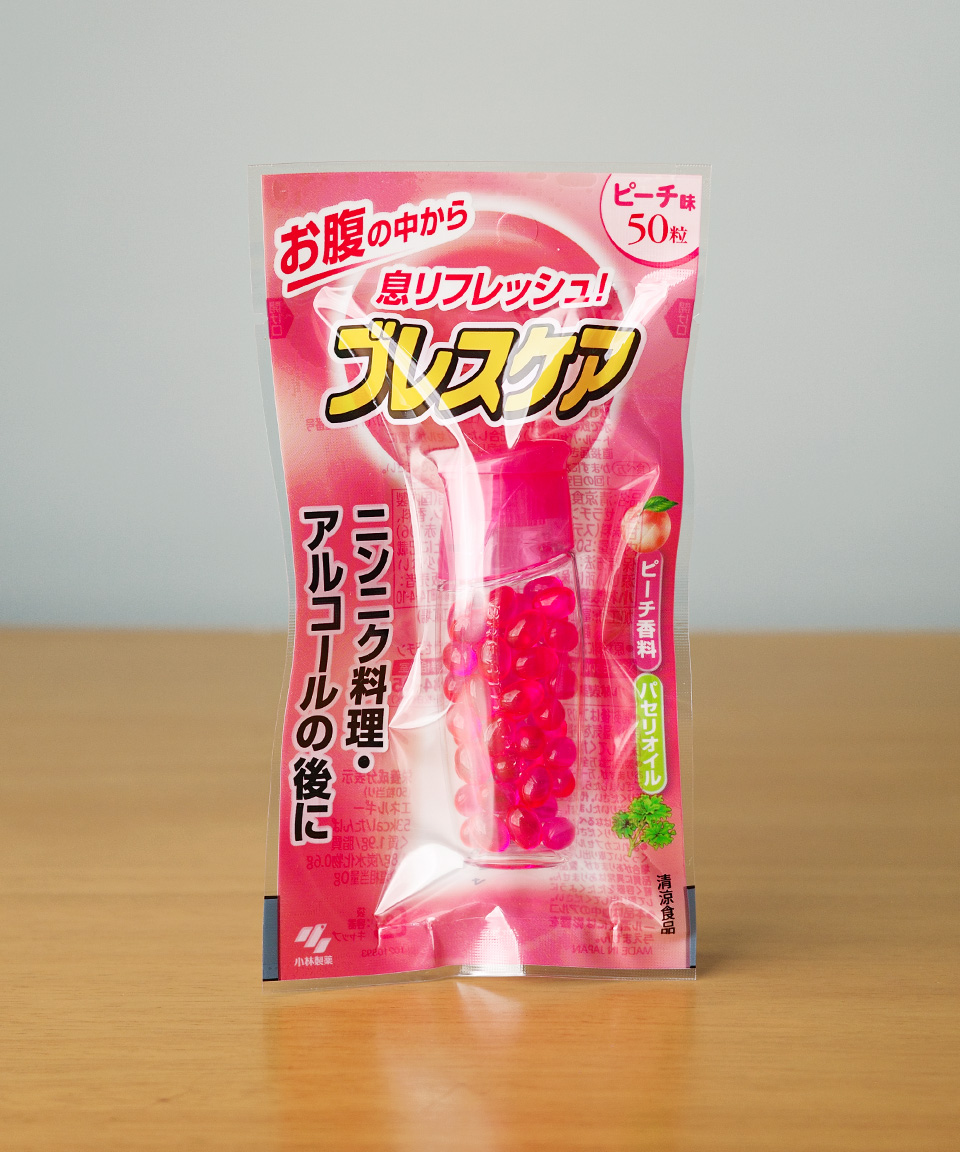 고바야시 캡슐 브레스케어 일본 구취 입냄새 제거 피치 50정, 20g, 1개