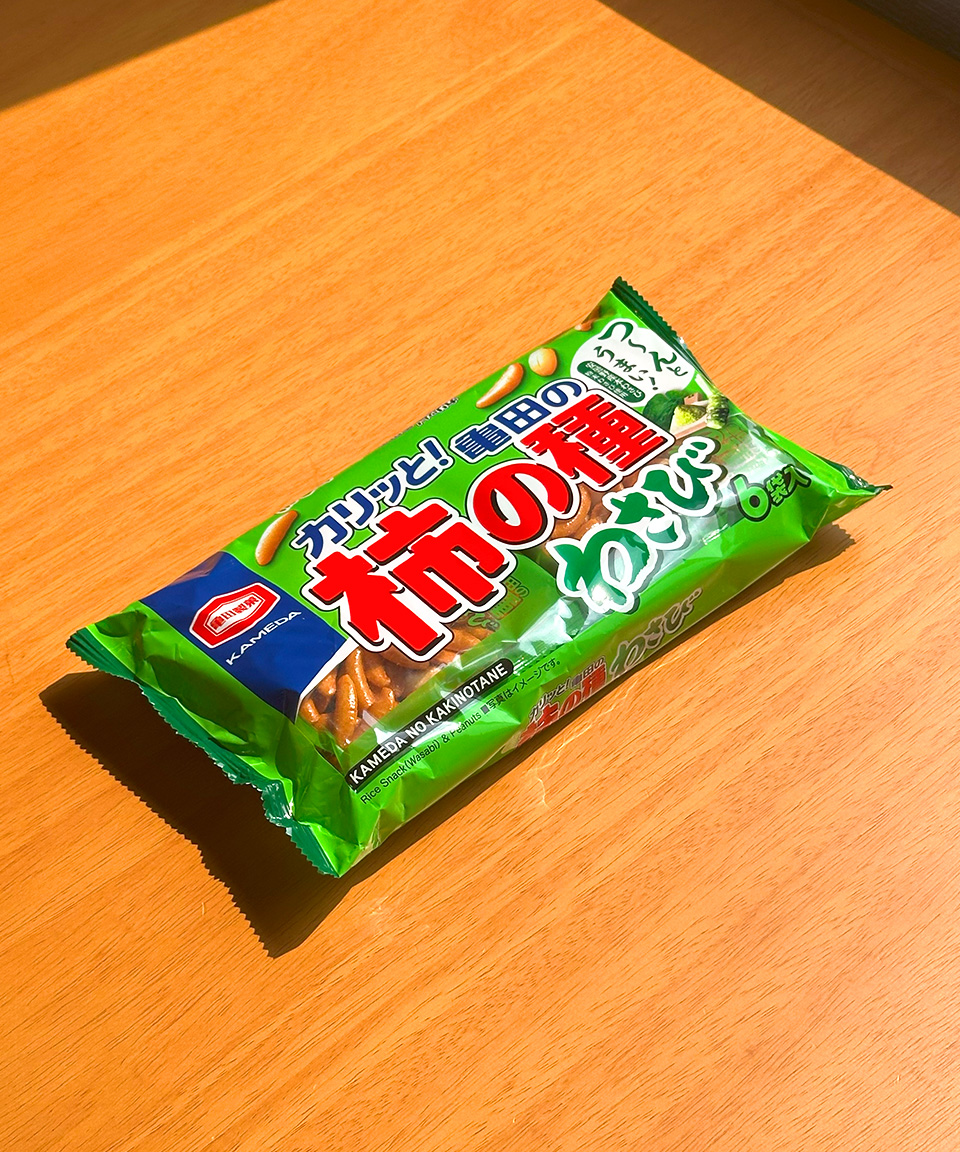 카메다 카키노타네 감씨과자 일본 간식 맥주 안주 와사비, 6개입, 1개