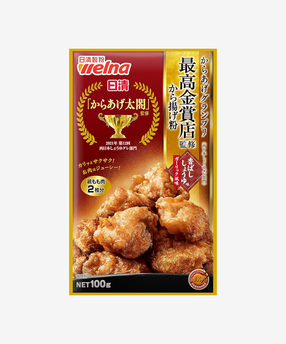 닛신 가라아게 그랑프리 금상 간장마늘맛 100g 일본 치킨가루