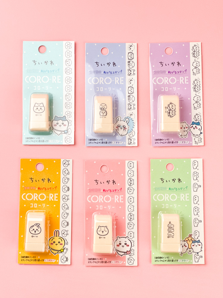 치이카와 코로리 롤러 스탬프 치이카와 하치와레 커플포즈