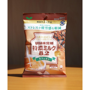 UHA 미각당 특농 밀크 캔디 8.2 일본 사탕 카페오레, 93g, 1개