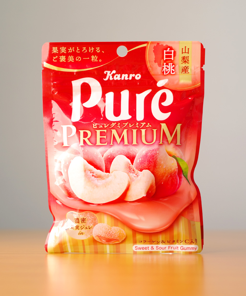 일본 젤리 칸로 퓨레구미 프리미엄 백도, 54g, 1개