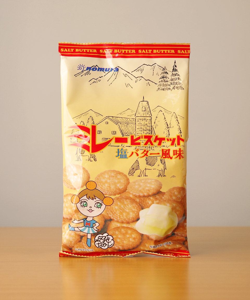 일본 과자 노무라 미레 비스킷 소금 버터, 120g, 1개