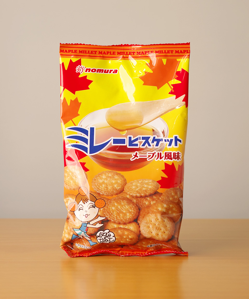 일본 과자 노무라 미레 비스킷 메이플, 120g, 1개