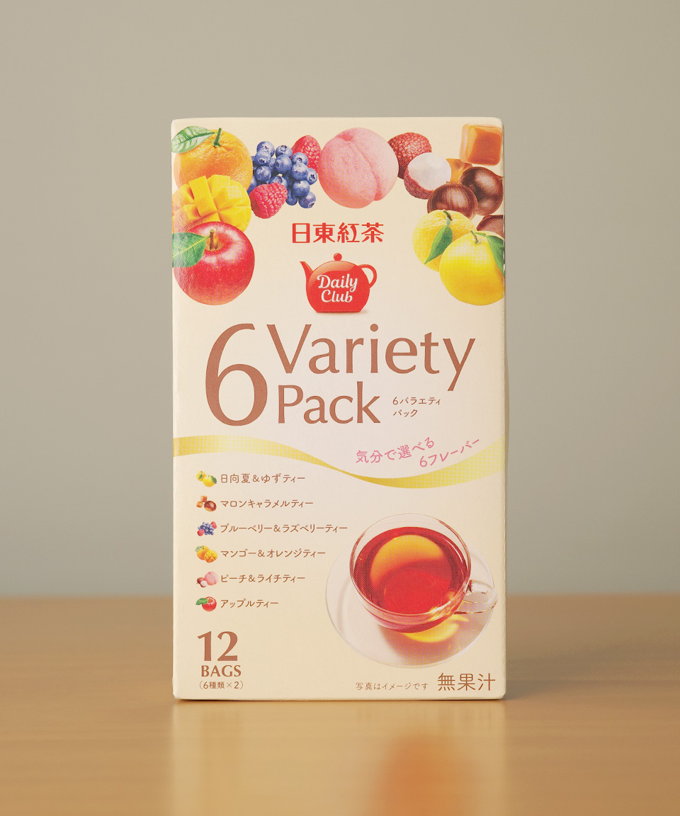 일동홍차 버라이어트 6팩 과일티 12개입 일본 차
