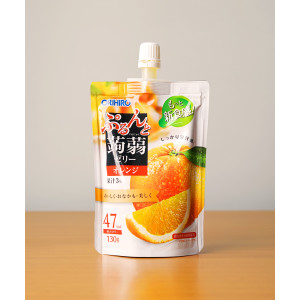 오리히로 곤약젤리 스탠딩 오렌지, 130g, 1개