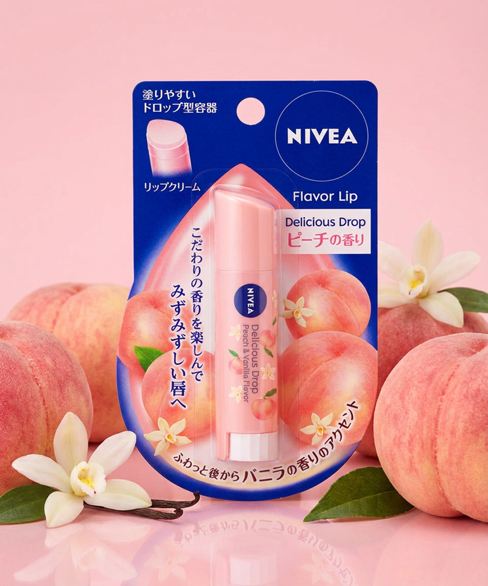 일본 니베아 복숭아 립밤 3.5g