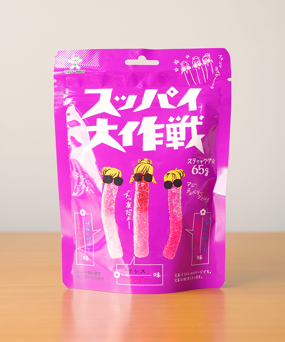 일본 젤리 왕왕재팬 슷파이 대작전 믹스베리, 65g, 1개