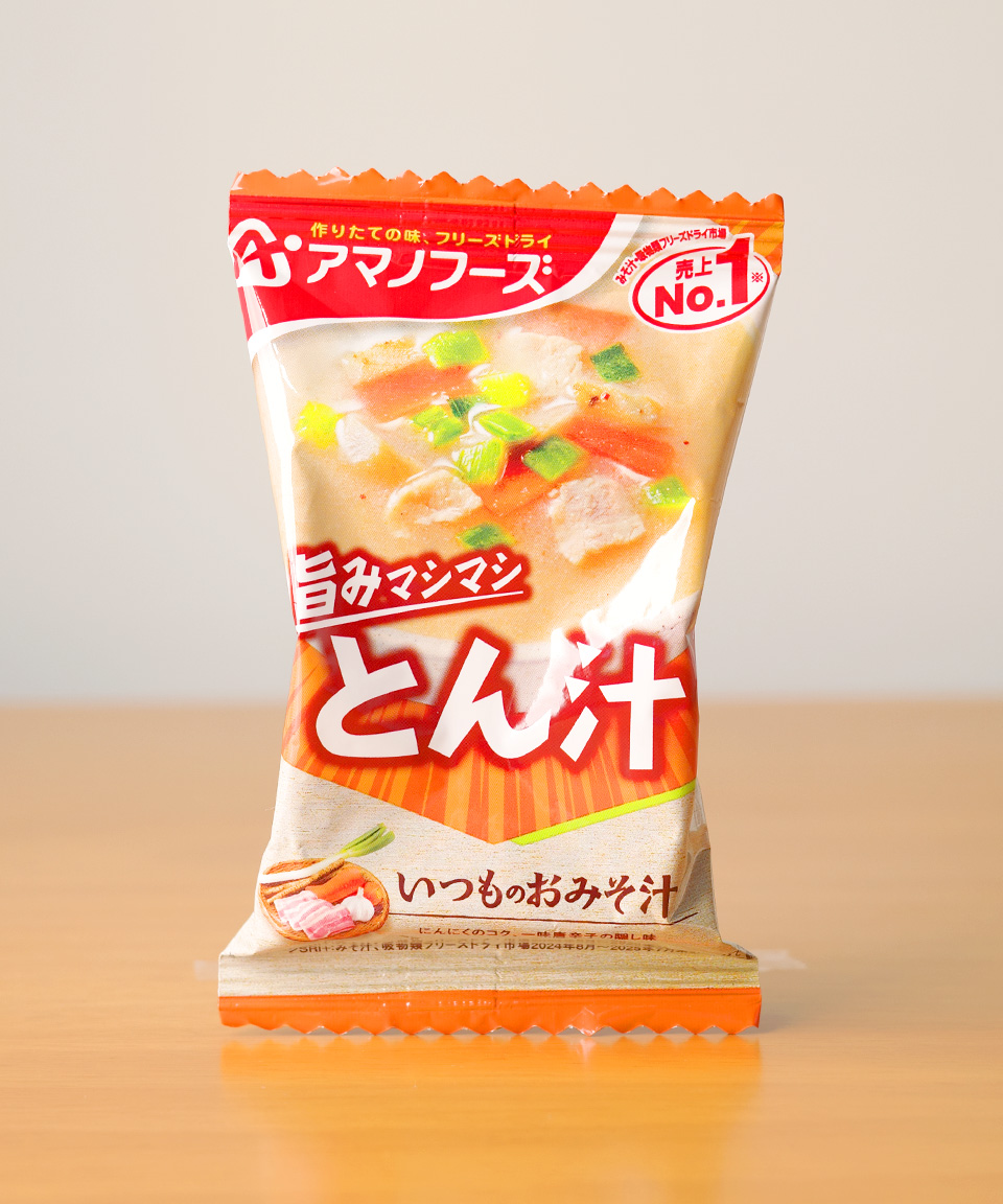 아마노푸드 미소시루 큐브 톤지루, 10.5g, 1개