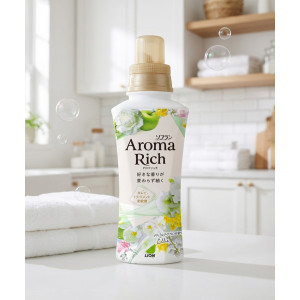 소프란 아로마리치 일본 섬유유연제 엘리 본품, 480ml, 1개