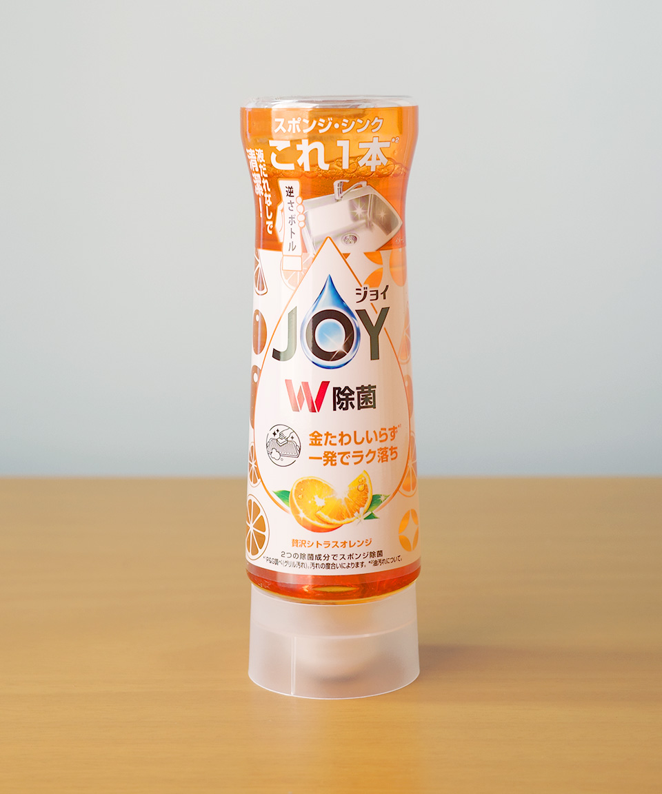 일본 조이 JOY 주방세제 컴팩트 W 거꾸로 보틀 시트러스 오렌지 본품, 290ml, 1개