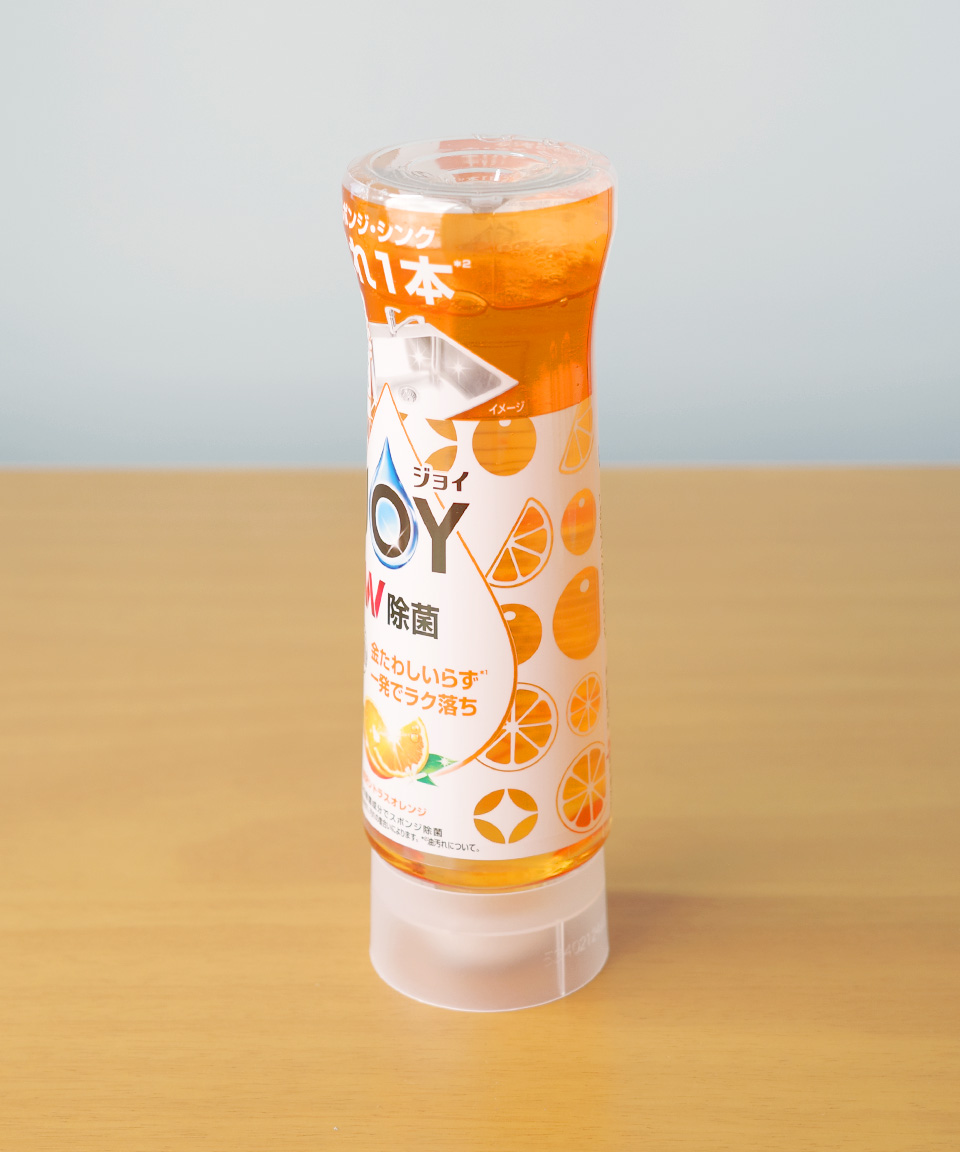 일본 조이 JOY 주방세제 컴팩트 W 거꾸로 보틀 시트러스 오렌지 본품, 290ml, 1개