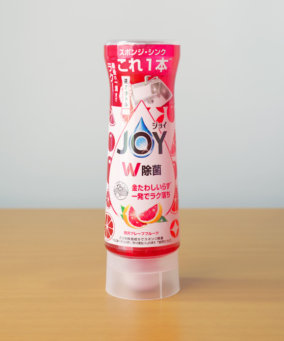 일본 조이 JOY 주방세제 컴팩트 W 거꾸로 보틀 자몽 본품, 290ml, 1개