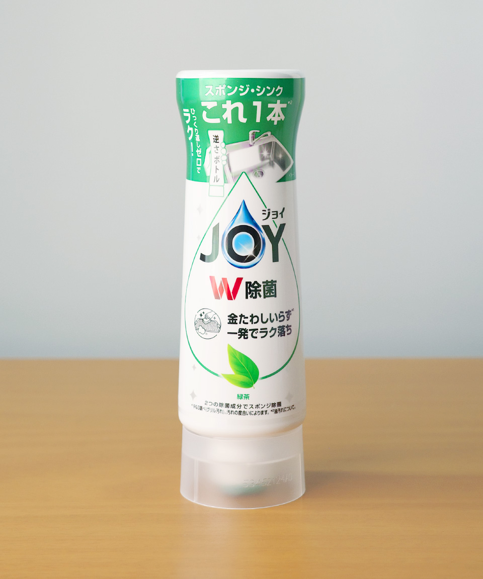 일본 조이 JOY 주방세제 컴팩트 W 거꾸로 보틀 녹차 본품, 290ml, 1개