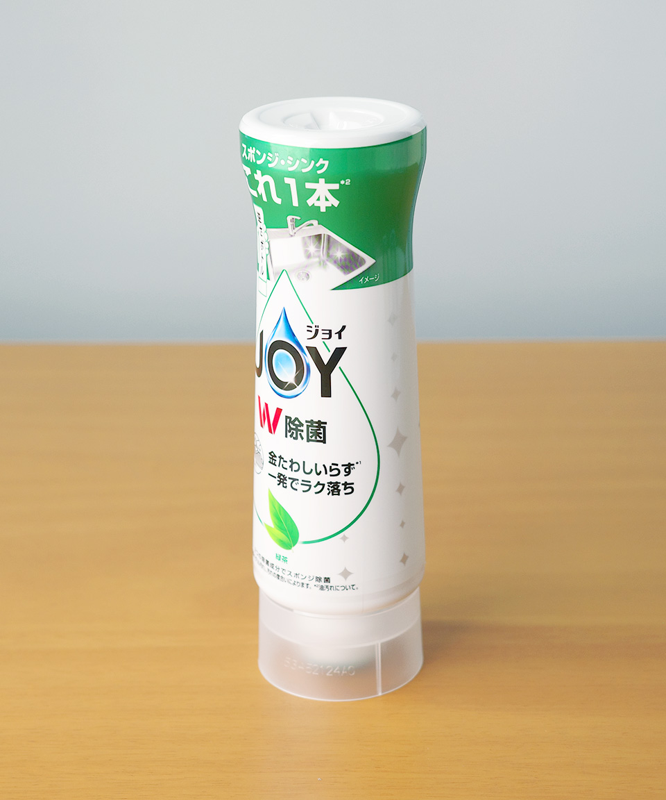 일본 조이 JOY 주방세제 컴팩트 W 거꾸로 보틀 녹차 본품, 290ml, 1개