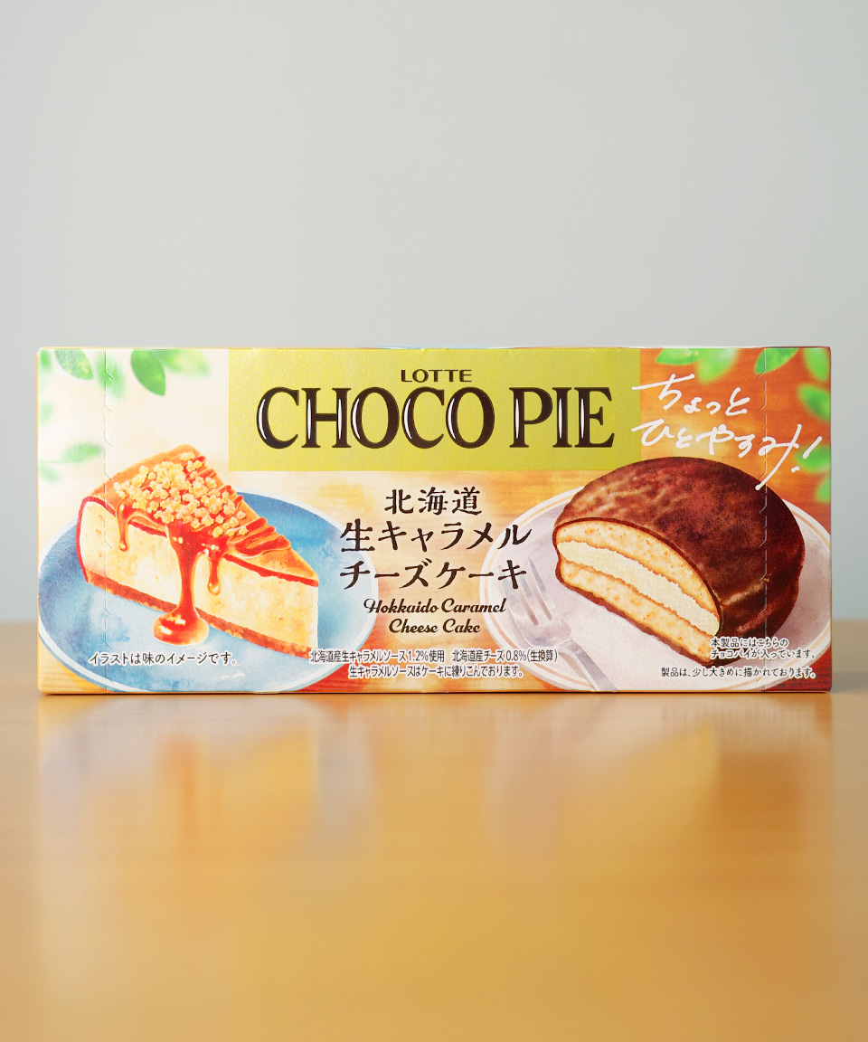 Sale 롯데 초코파이 생 카라멜 치즈케이크 6개입 일본 초콜릿