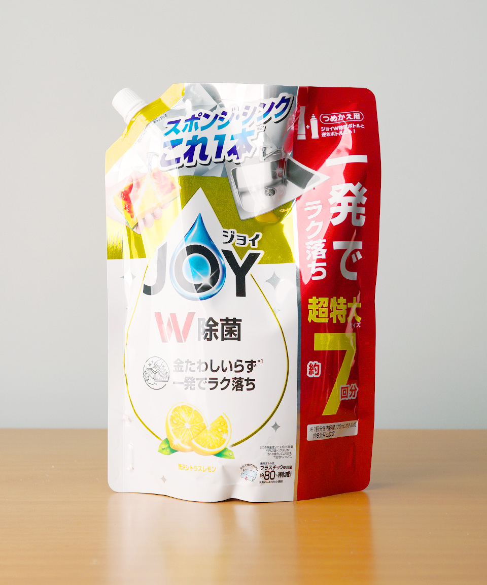 일본 조이 JOY 주방세제 컴팩트 W 거꾸로 보틀 시트러스 레몬 리필, 930ml, 1개