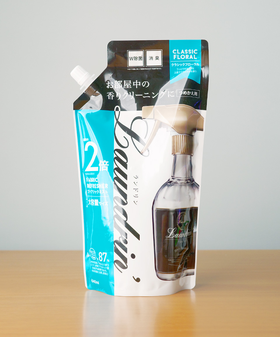 란도린 패브릭 미스트 일본 섬유탈취제 클래식 플로럴 리필, 640ml, 1개