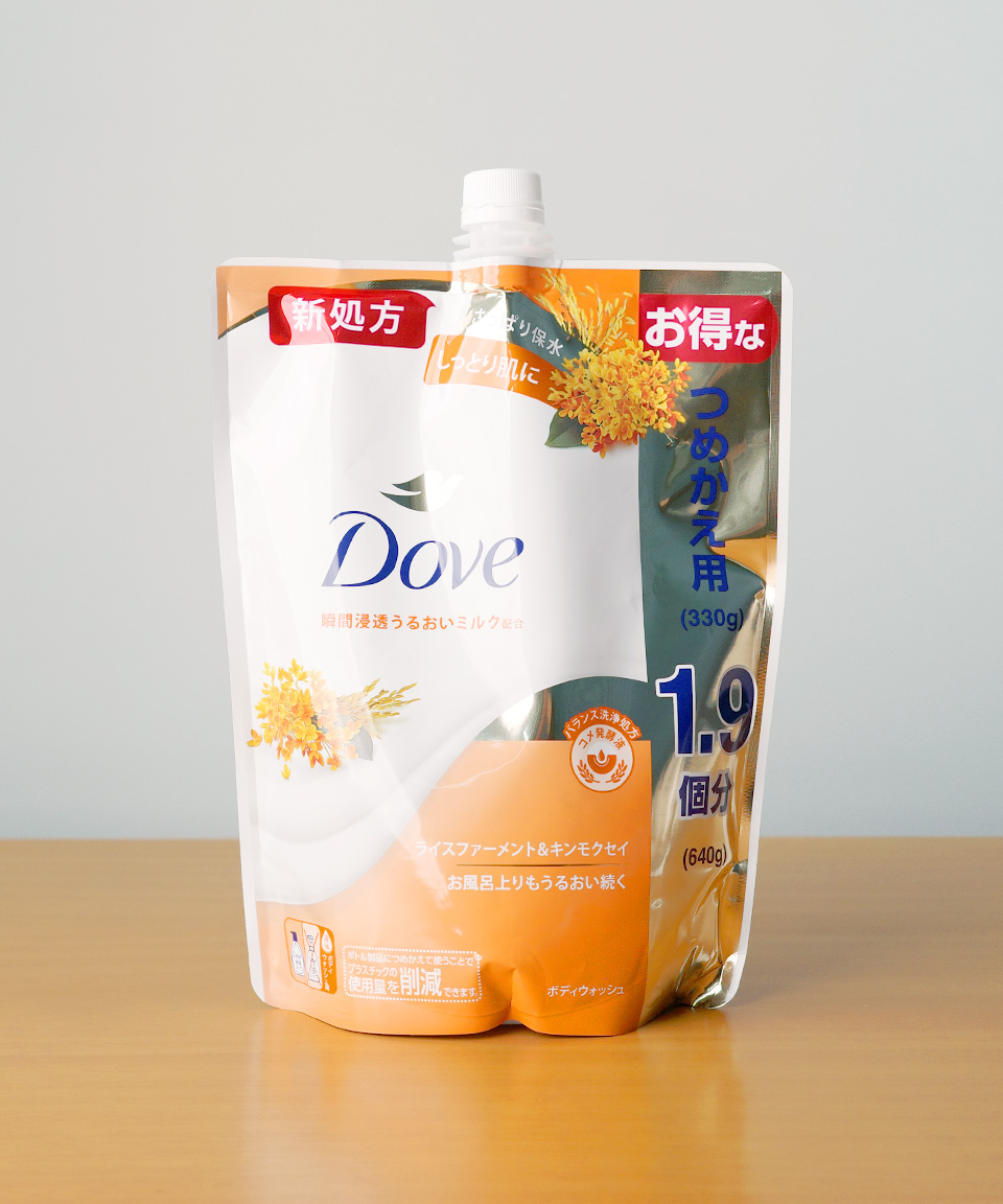 도브 바디워시 라이스퍼먼트 금목서 리필, 640g, 1개