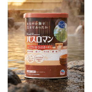 바스로망 입욕제 히노끼향 600g 일본 온천 목욕 반신욕