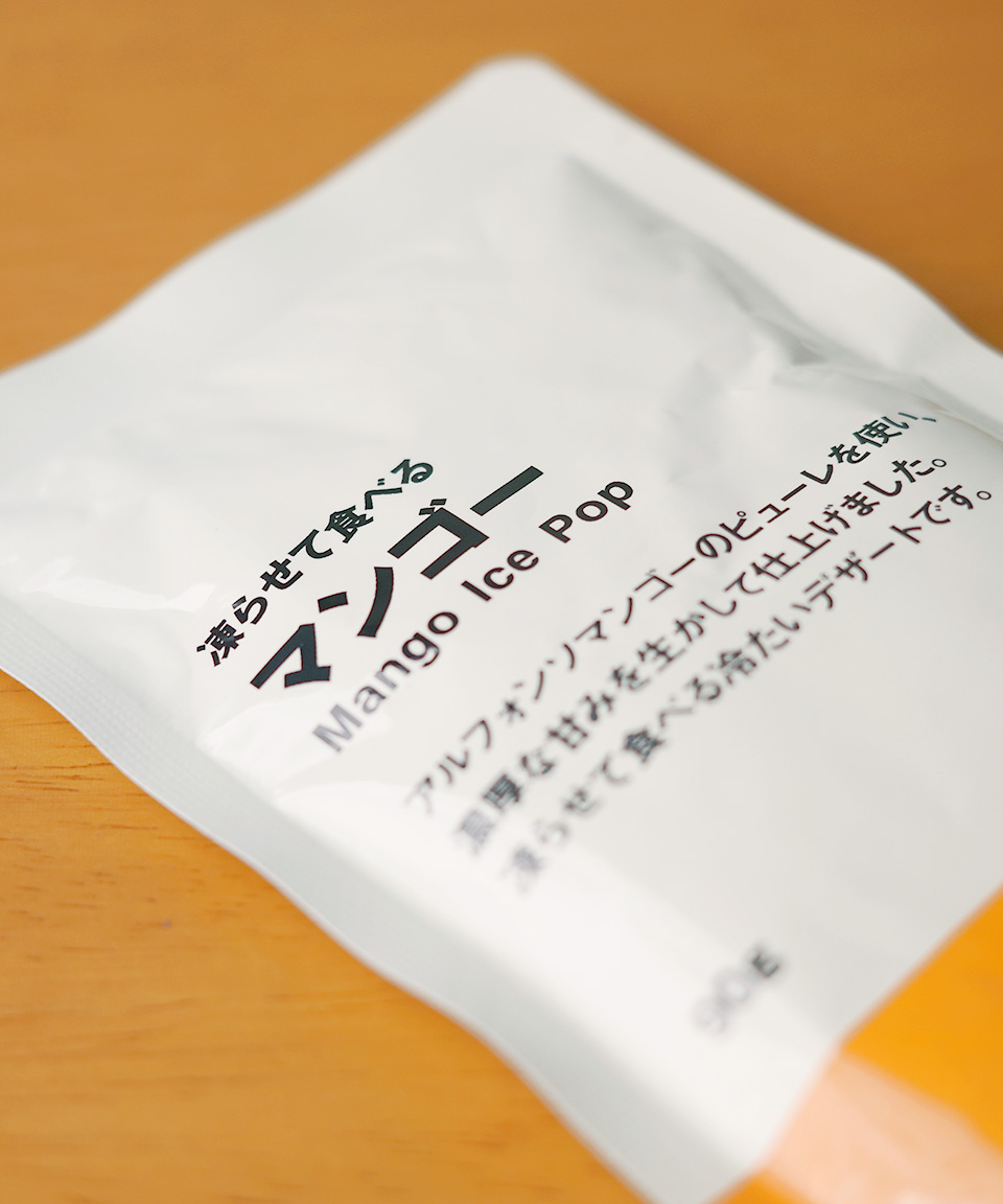 무인양품 얼려먹는 망고 아이스 팝 90g 일본 아이스크림
