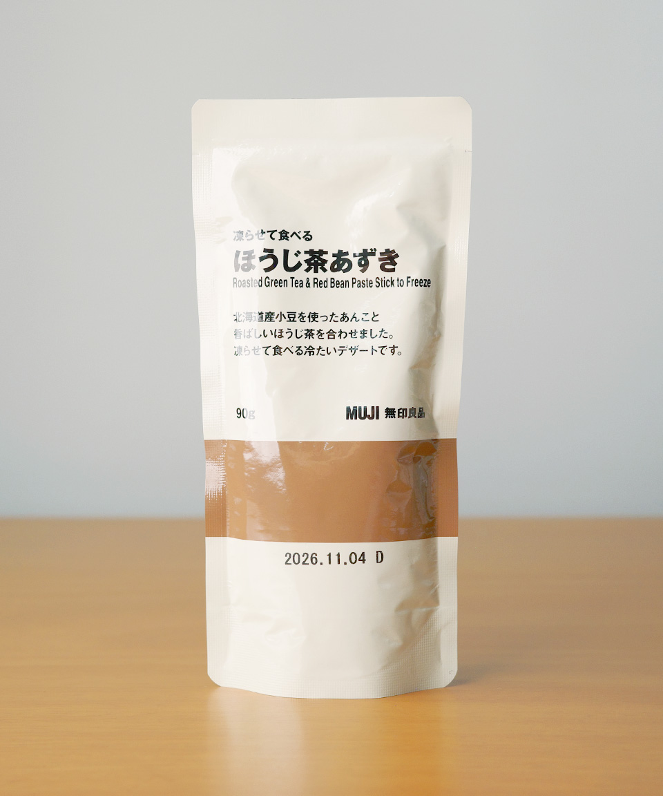 무인양품 얼려먹는 호지차 팥 아이스 90g 일본 아이스크림