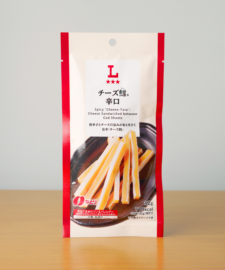 로손 치즈타라 매운맛 32g 일본 편의점 안주