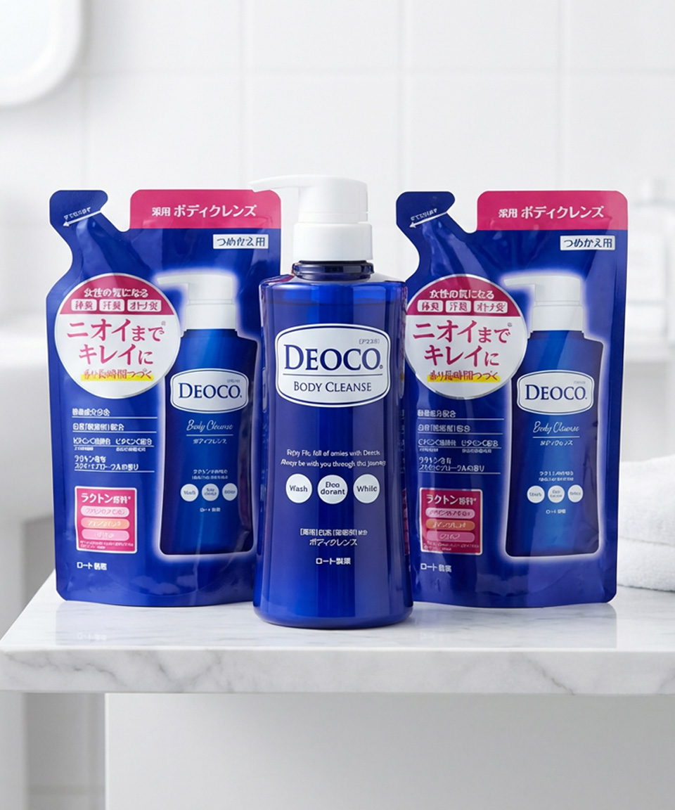 로토 DEOCO 데오코 바디워시 일본 바디클렌저 본품 1개 리필 2개 세트, 850ml, 1개
