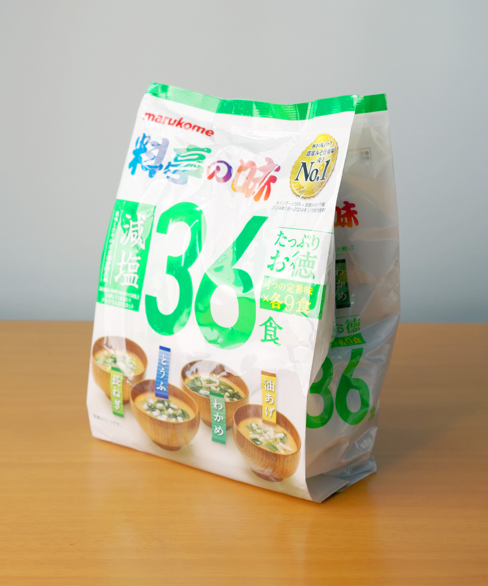 마루코메 미소시루 저염 대용량 36식, 549g, 1개