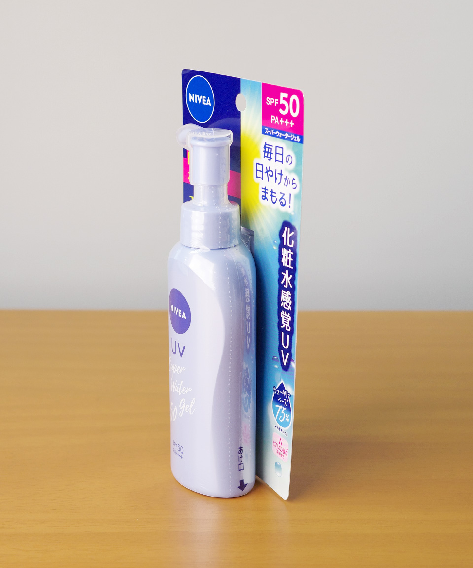 니베아 UV 슈퍼 워터 일본 선크림 젤 펌프 140g, 1개