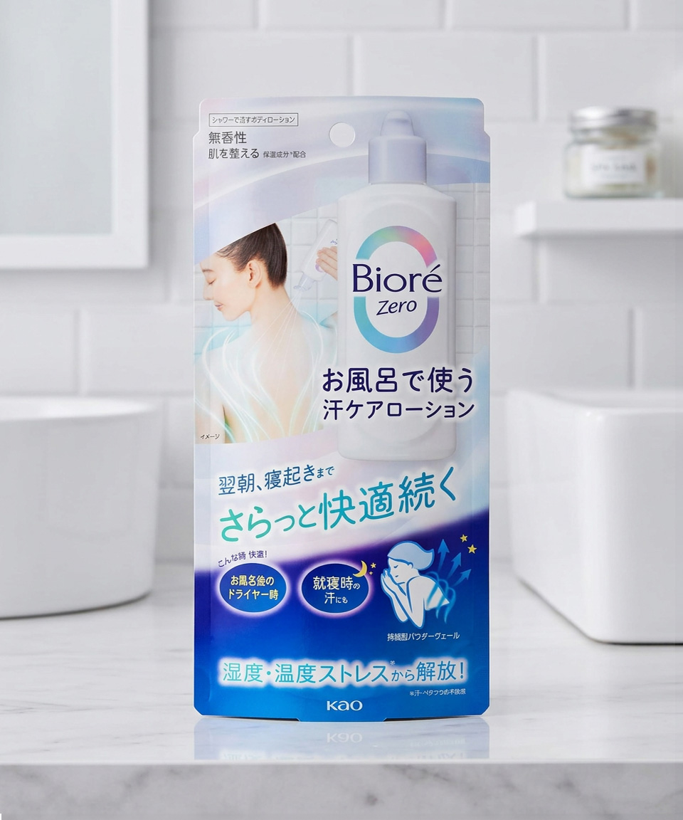비오레 제로 땀케어 로션 200ml 쿨링 냉감 바디로션