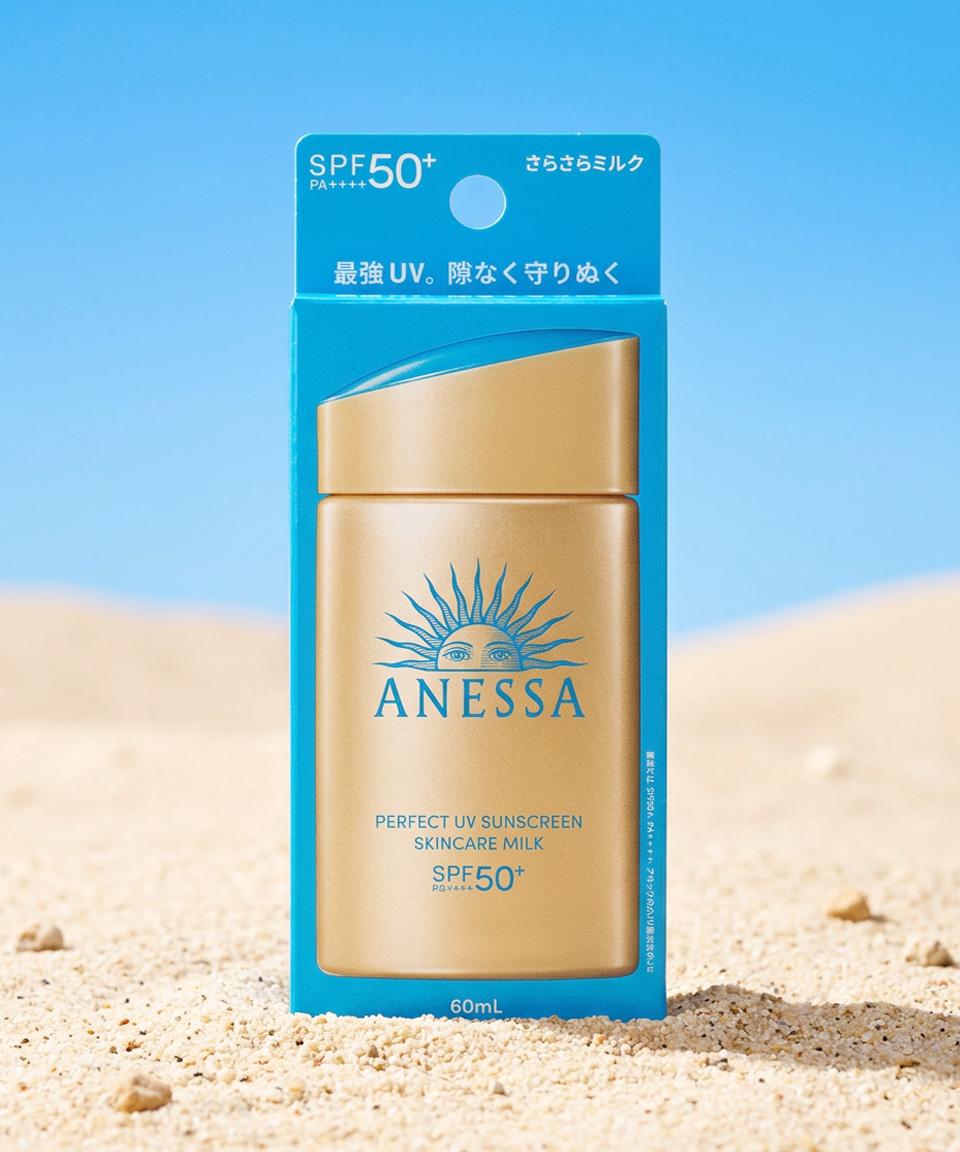 아넷사 퍼펙트 UV 밀크 아네사 일본 선크림 스킨케어 60ml, 1개