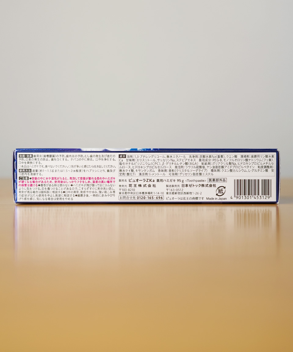 카오 퓨오라 탄산 치약 일본 95g, 1개