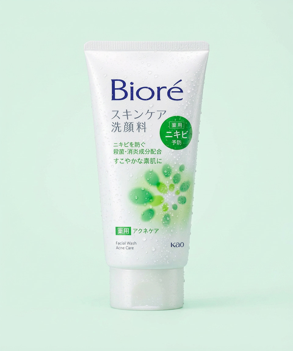 비오레 클렌징폼 일본 세안제 아크네 케어, 130g, 1개