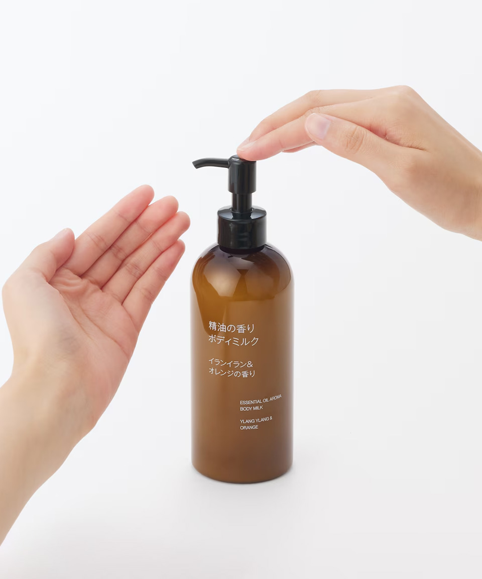 무인양품 바디밀크 에센셜 아로마 일본 무지 바디로션 일랑일랑 / 오렌지, 300ml, 1개