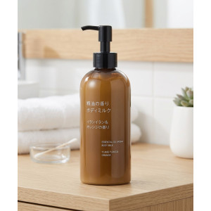 무인양품 바디밀크 에센셜 아로마 일본 무지 바디로션 일랑일랑 / 오렌지, 300ml, 1개