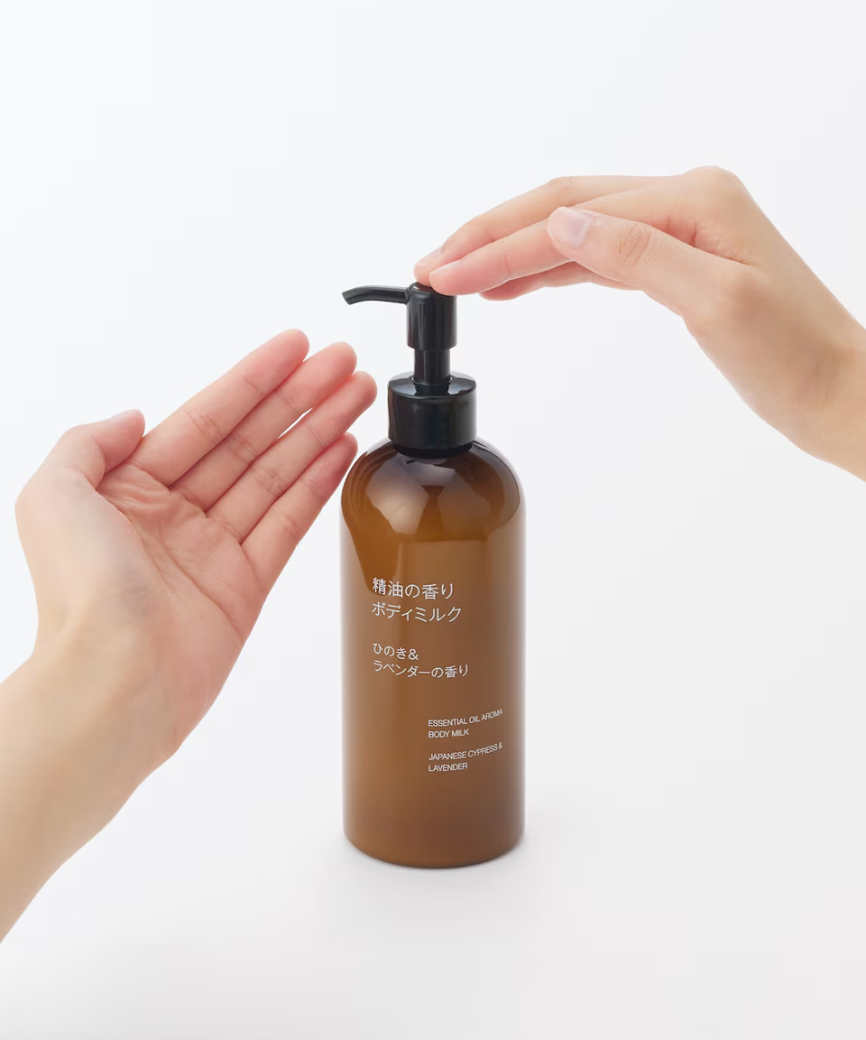 무인양품 바디밀크 에센셜 아로마 일본 무지 바디로션 히노끼 / 라벤더, 300ml, 1개